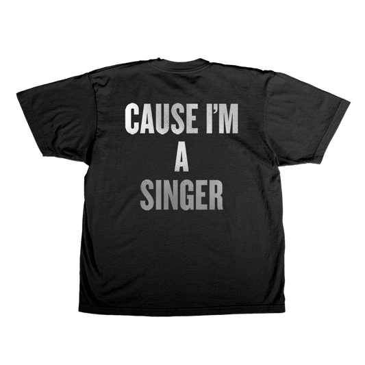 I'm working late black t-shirt