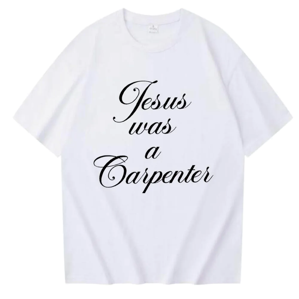 Jesus was a Carpenter- White Printed Unisex Softstyle T-Shirt