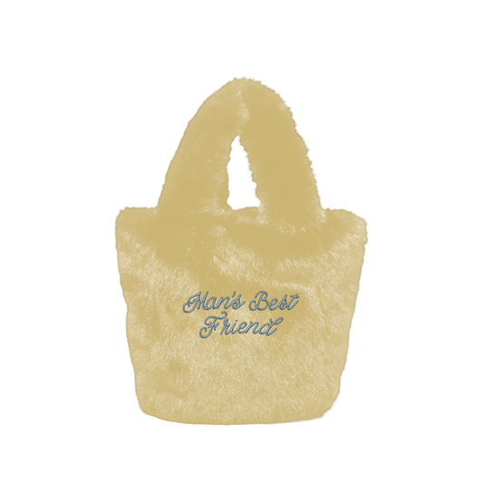 Man's Best Friend Fuzzy Tote Bag