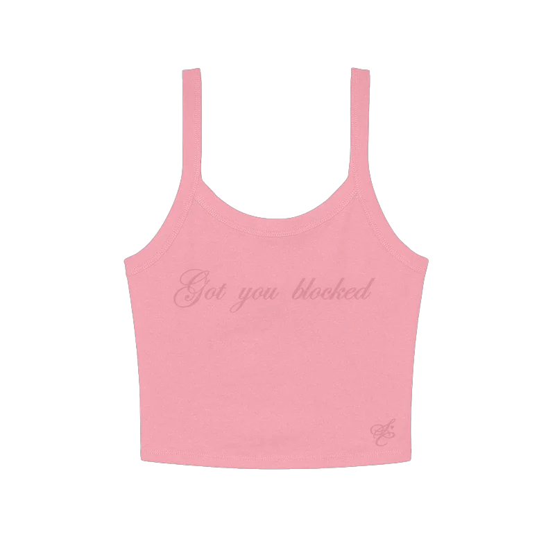 got you blocked crop tank